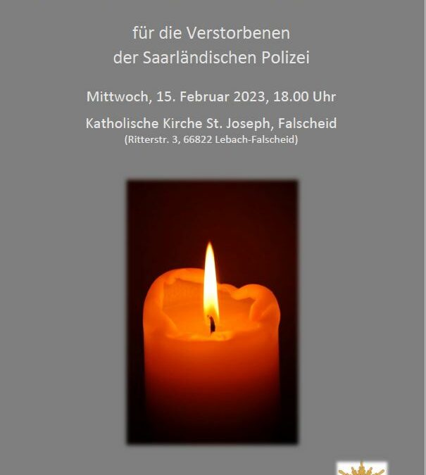 Gedenkgottesdienst für die Verstorbenen der Saarländischen Polizei